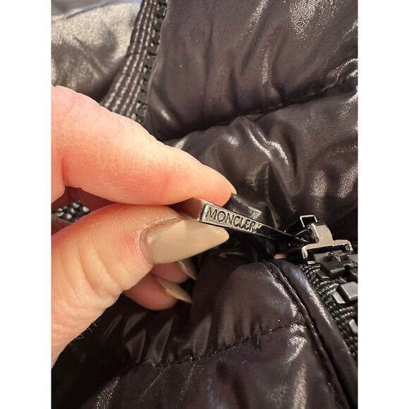 Moncler Marus Hooded Long Chevron Quilted Puffer Jacket Size 5(XXL) - Picture 15 of 15